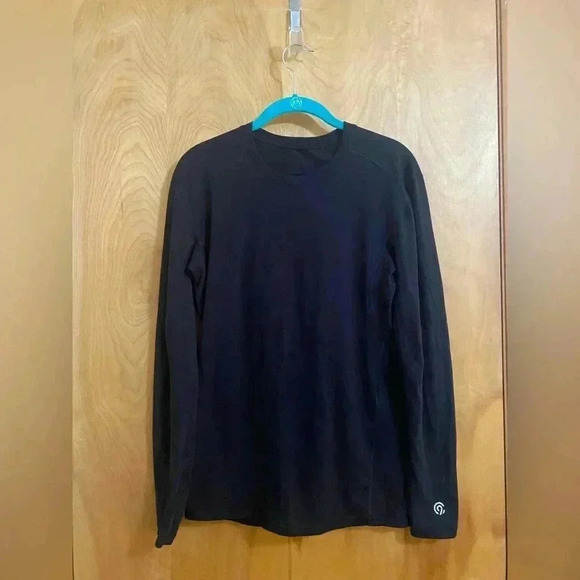 Champion Fitted Long Sleeve Black Size Medium EUC - Picture 2 of 9